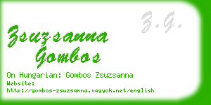 zsuzsanna gombos business card